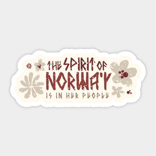 The Spirit of Norway Sticker by GoAwayGreen